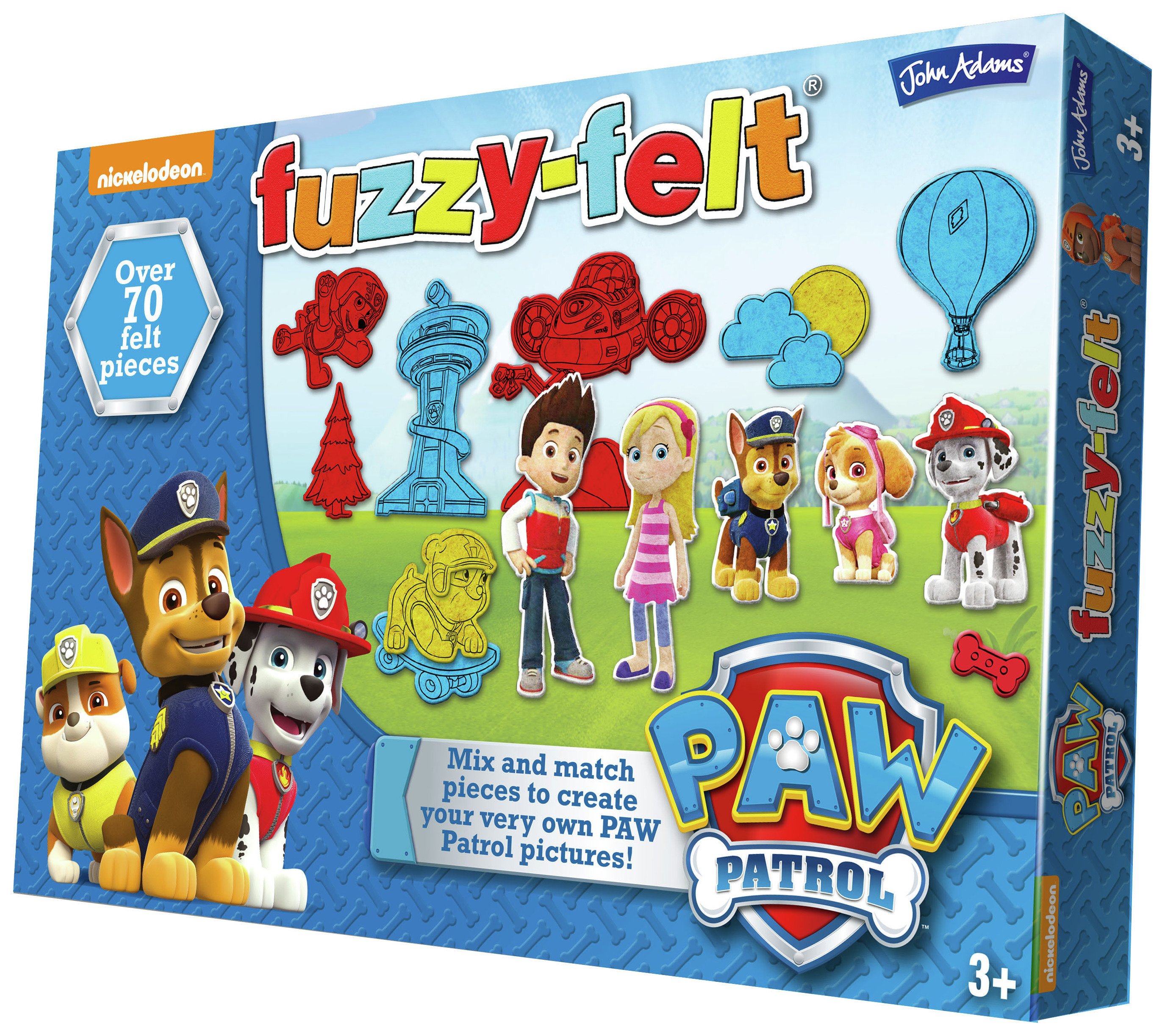 fuzzy felt paw patrol set