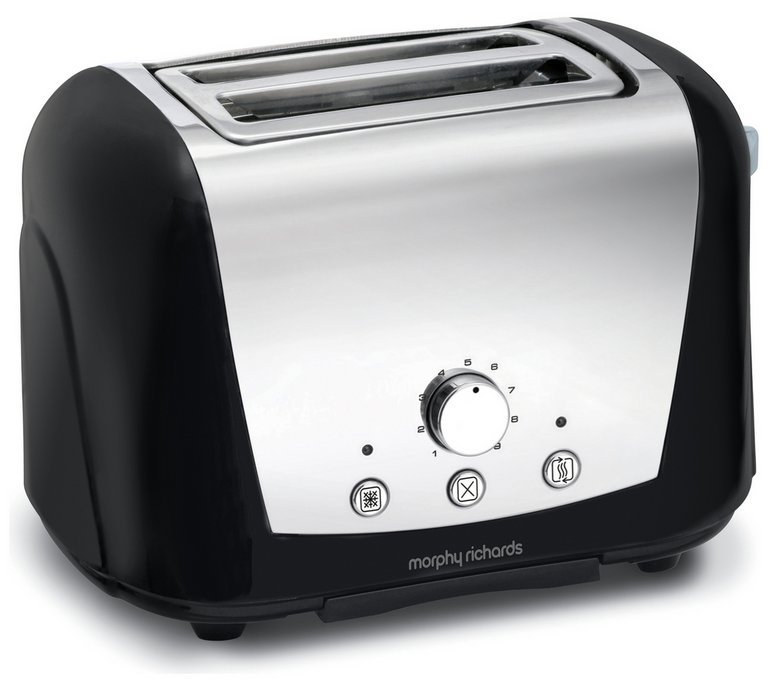 Morphy Richards 44261 Accents 2 Slice Dome Toaster - Black