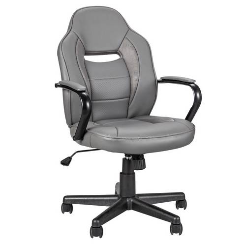 Buy Argos Home Faux Leather Gaming Chair - Grey | Gaming chairs | Argos