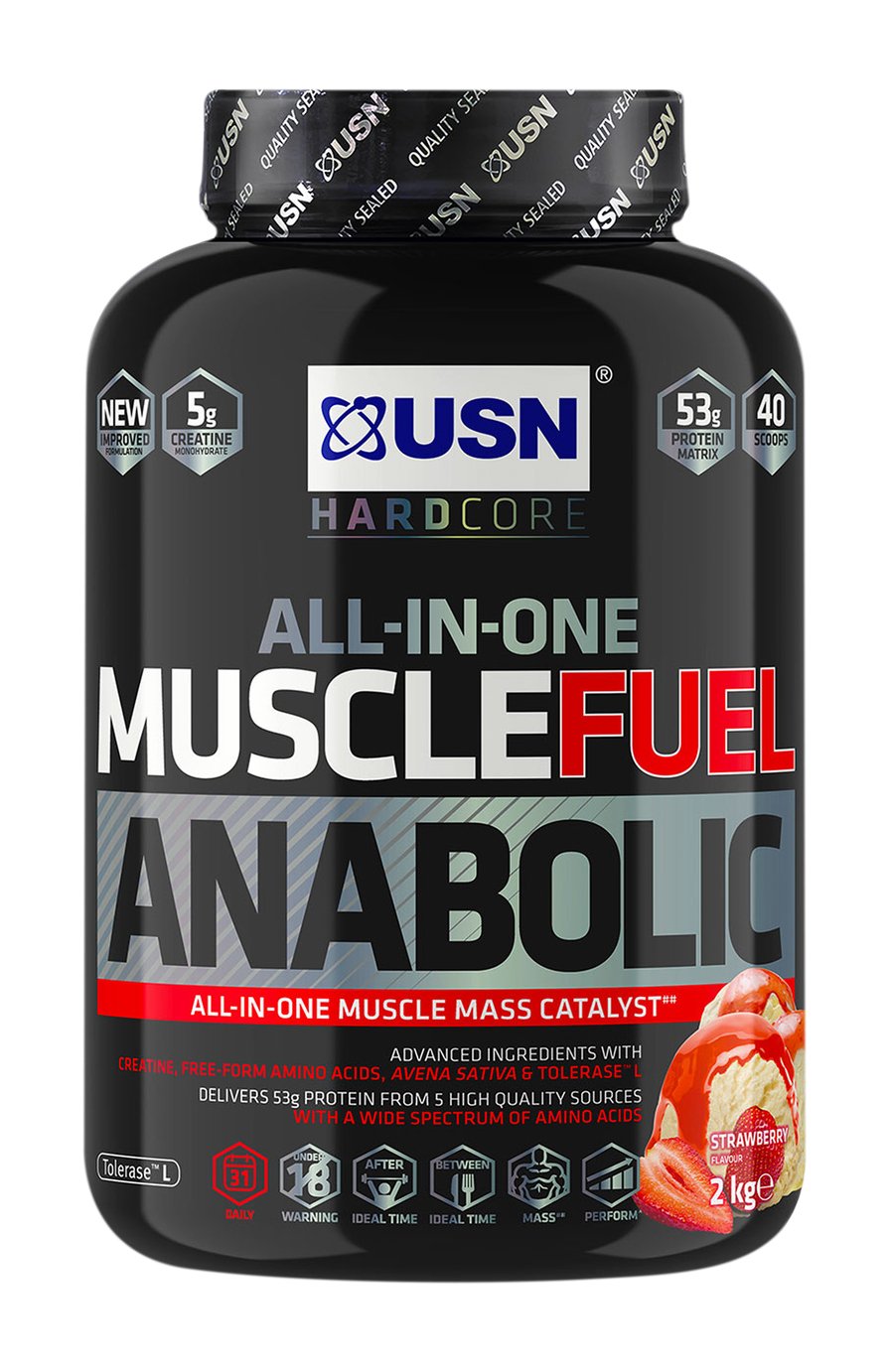 USN Muscle Fuel Anabolic Protein Shake Strawberry 2kg
