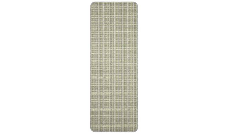 Buy Dandy Warren Short Pile Runner 67x180cm Grey Lime Hallway