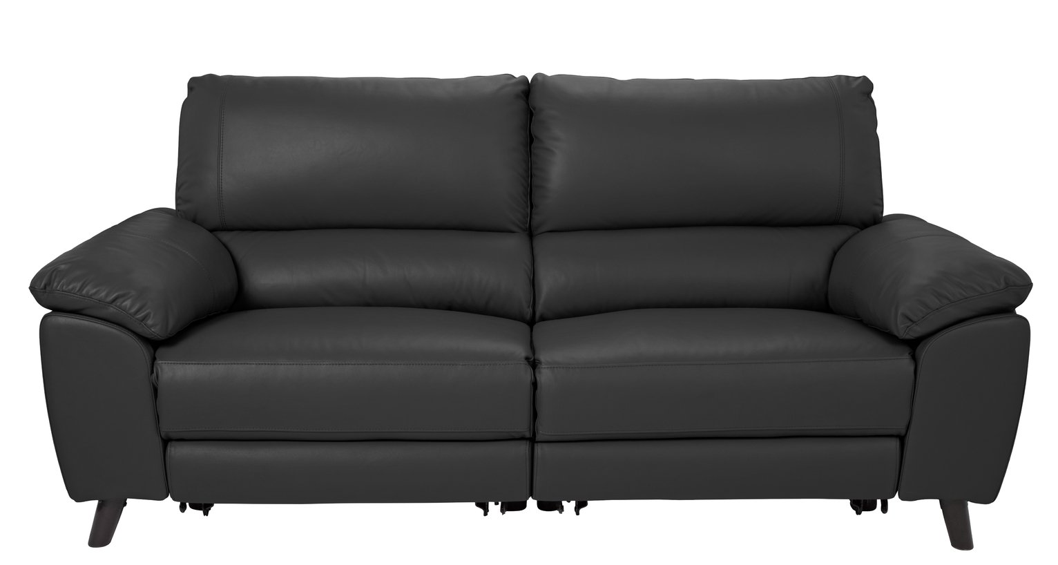 Argos Home Elliot 3 Seater Leather Mix Recliner Sofa Black (7596328) Argos Price Tracker