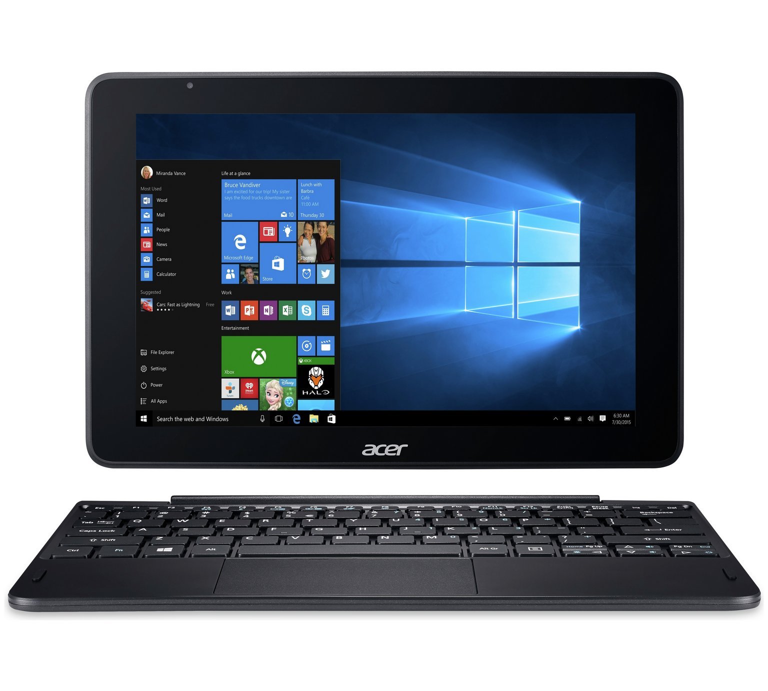 Acer one 10 как включить