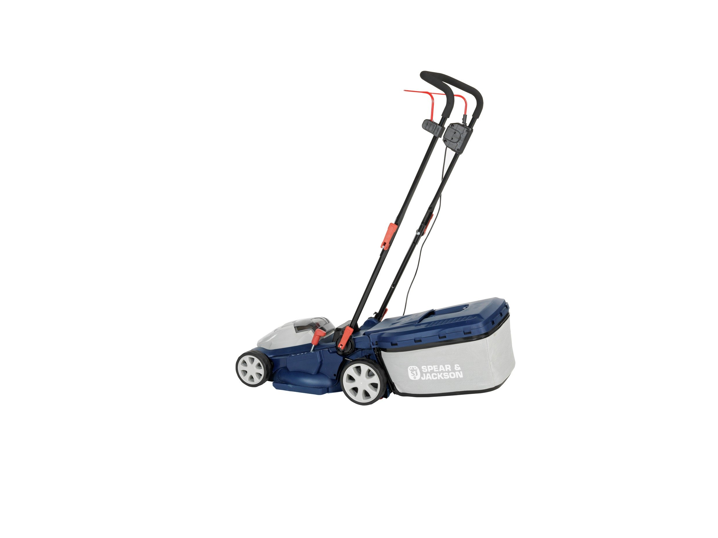 spear & jackson 34cm cordless lawnmower and trimmer