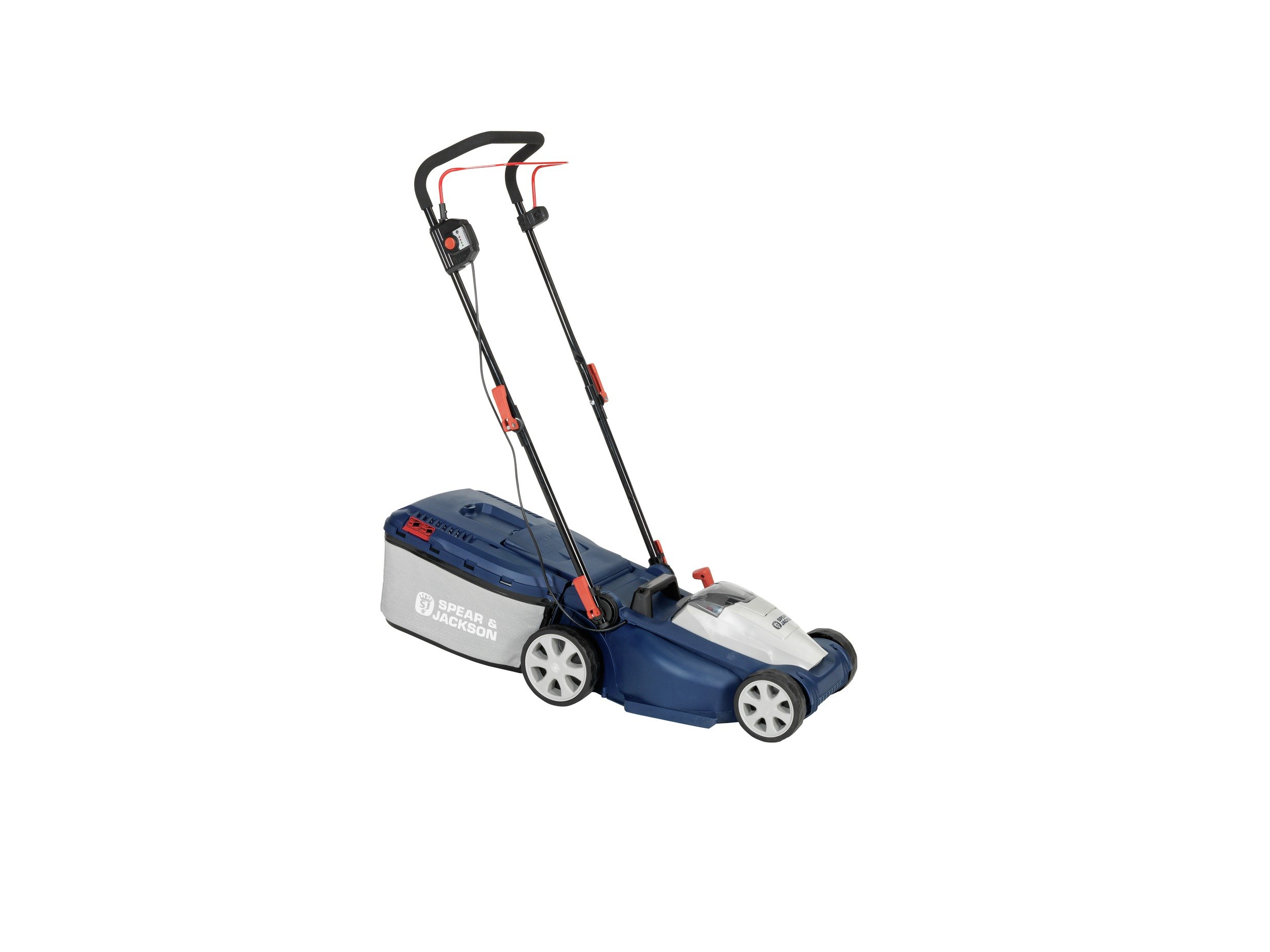 spear & jackson 34cm cordless lawnmower and trimmer