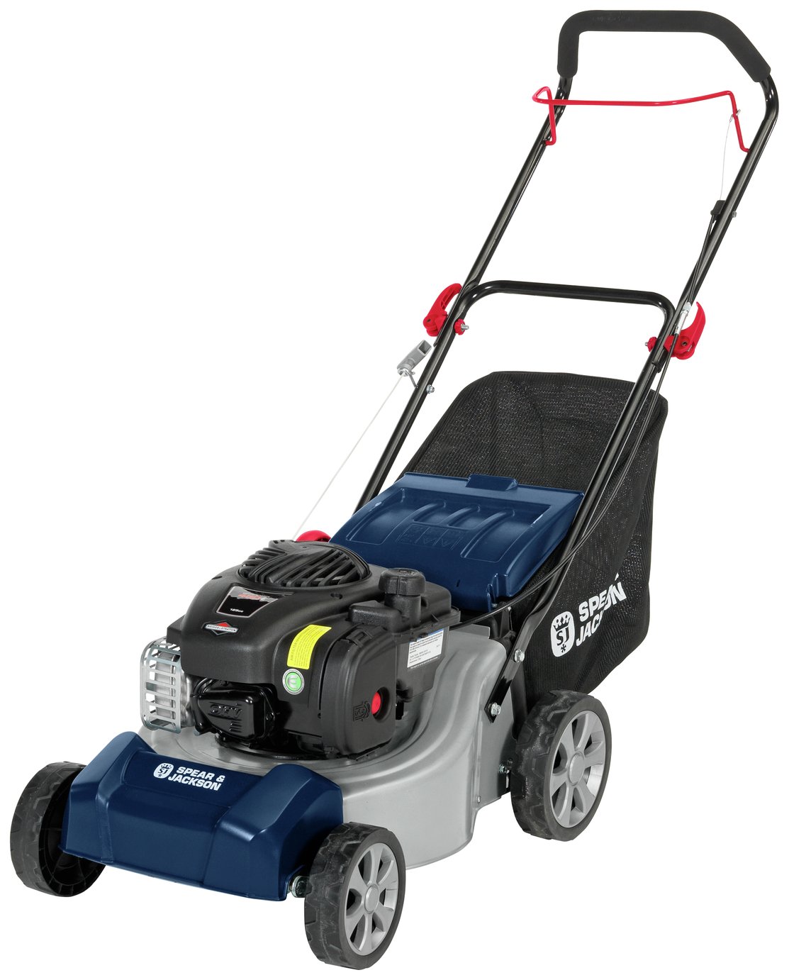 Spear & Jackson 41cm Hand Push Petrol Lawnmower - 125cc