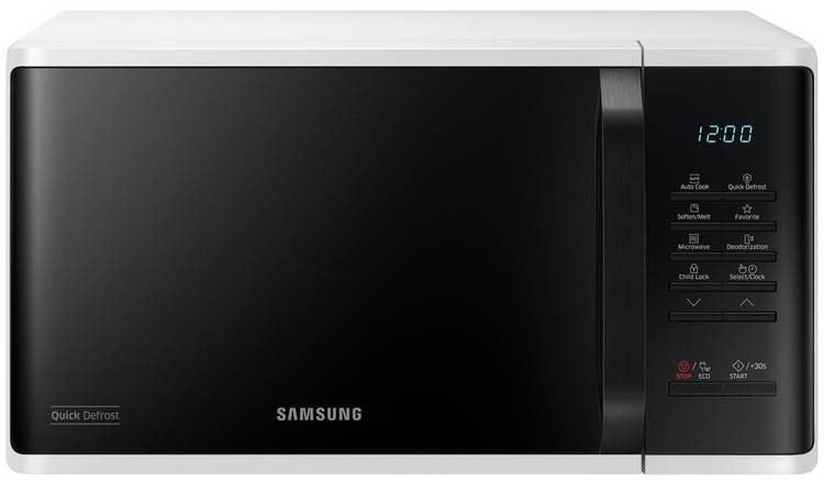 Microwave samsung store white