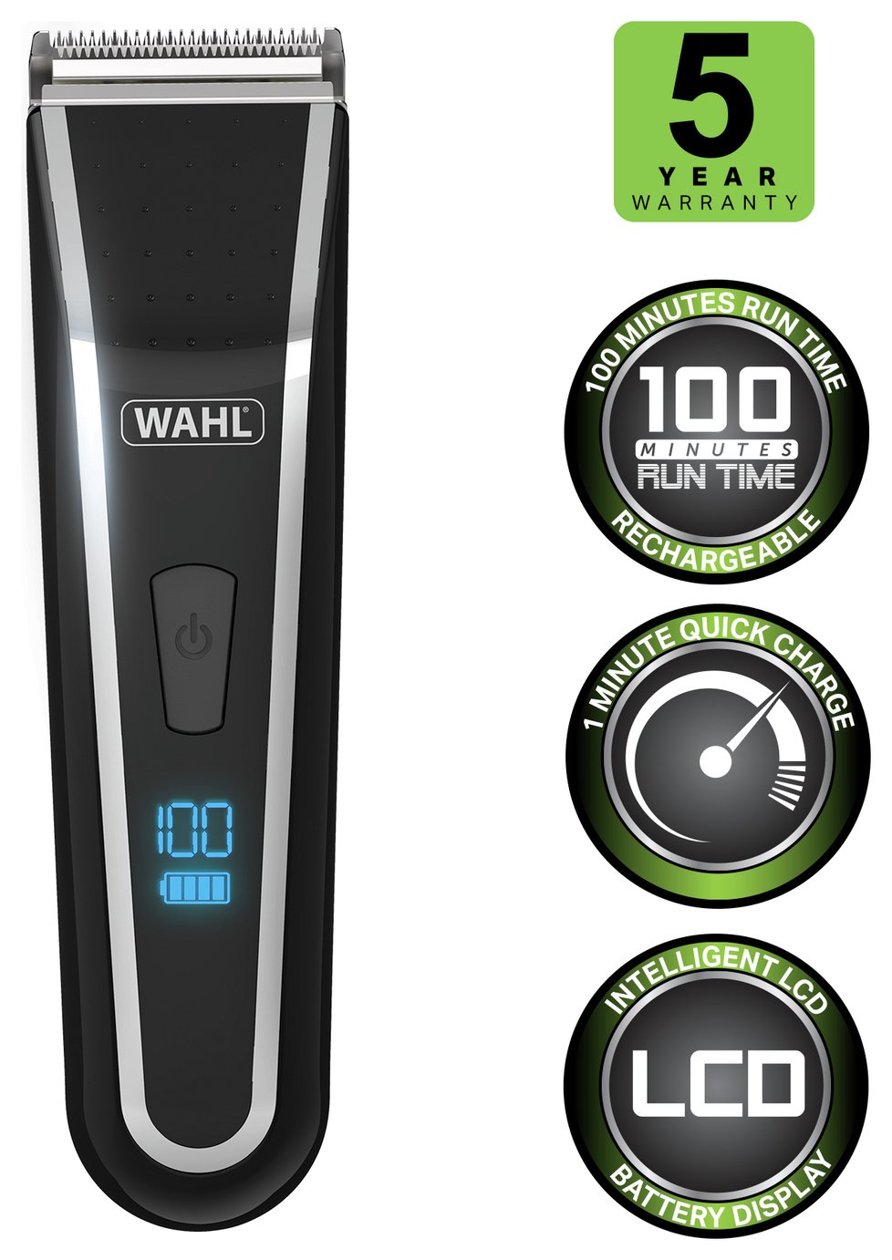wahl lithium pro lcd cordless