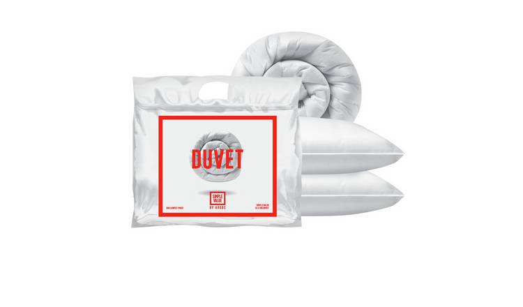 Buy Argos Home 10 5 Tog Duvet And Pillow Set Kingsize Duvets
