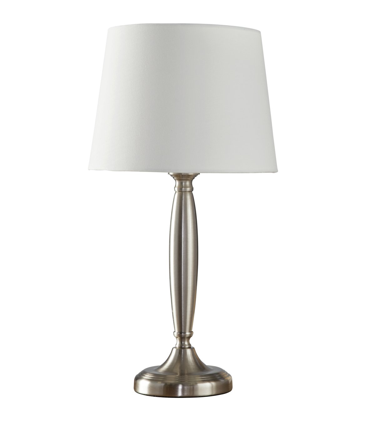 Argos Home Cottrell Touch Table Lamp - Brushed Chrome