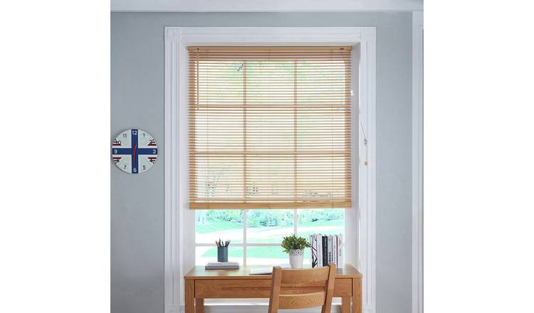 Little Black Book Basswood Natural Venetian Blind - 120cm
