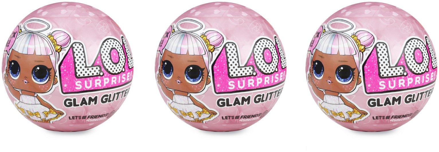 lol surprise glam glitter ball