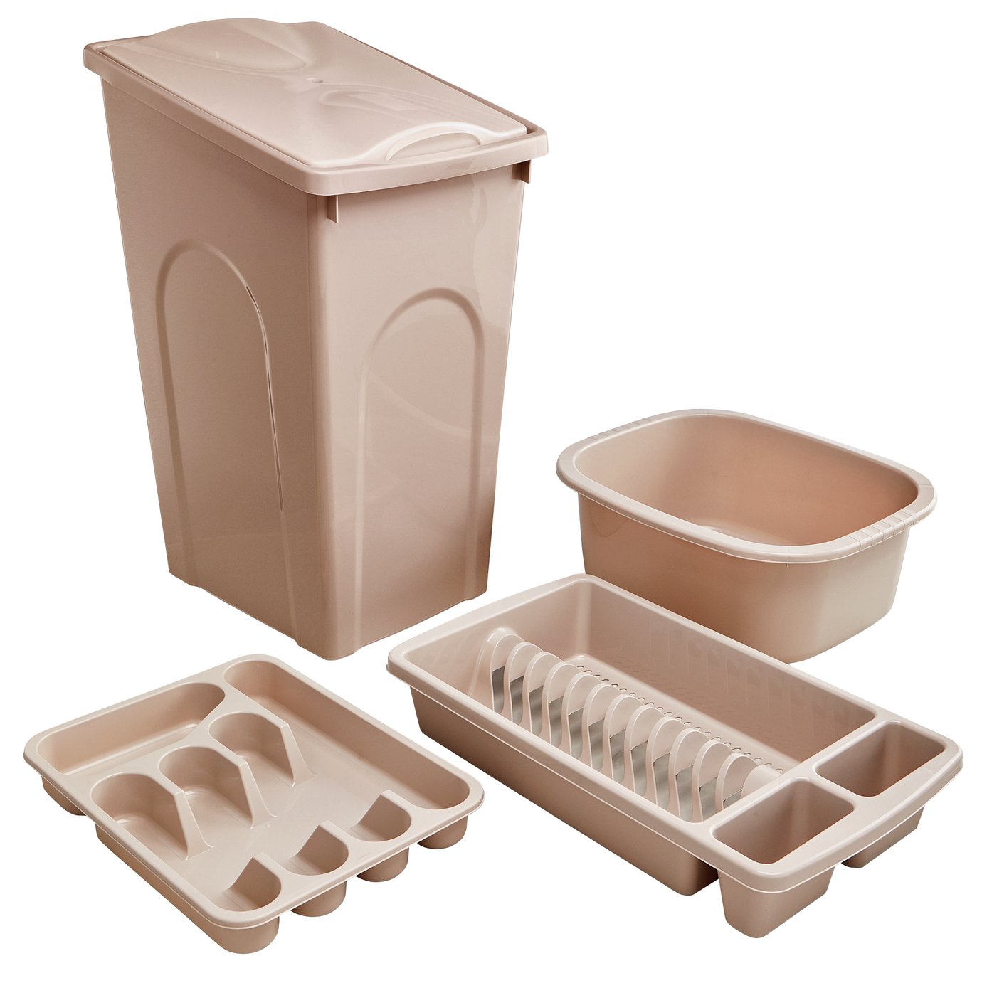 Argos Home 4 Piece 50L Kitchen Bin Set