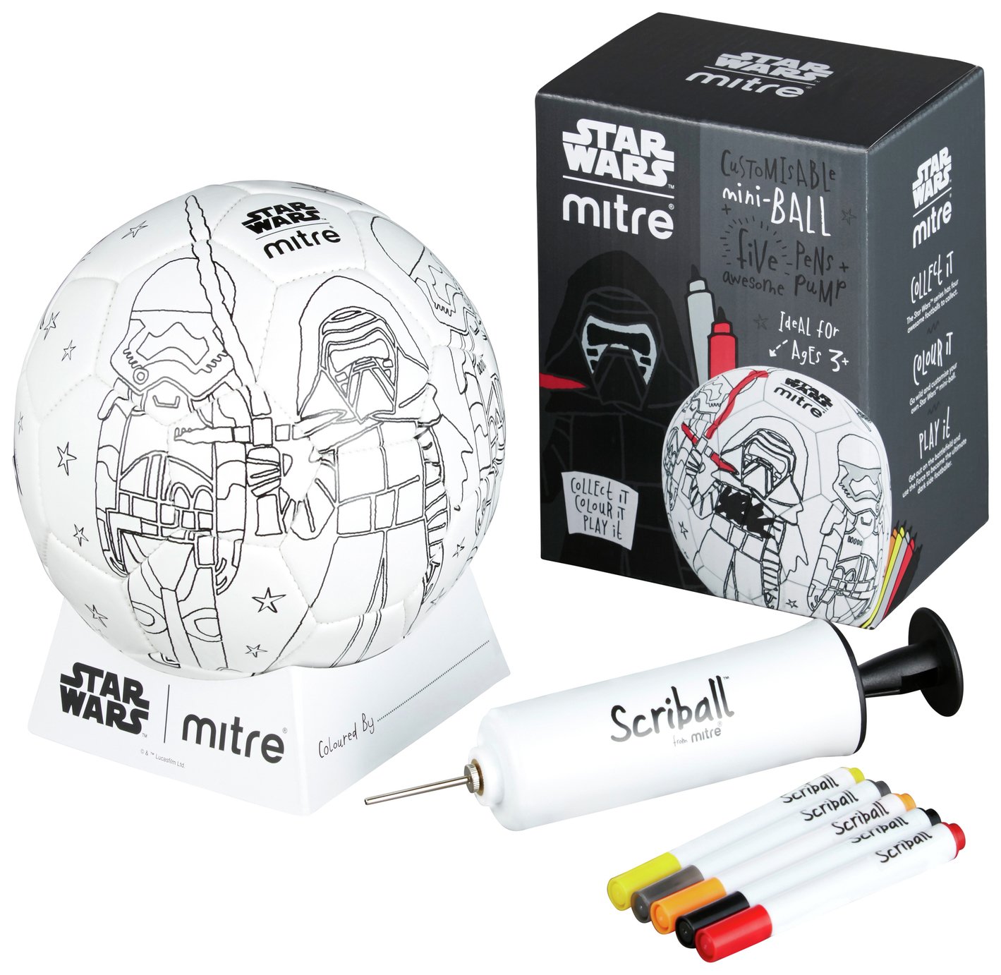 Mitre Star Wars Scribball Kylo Ren Mini Football