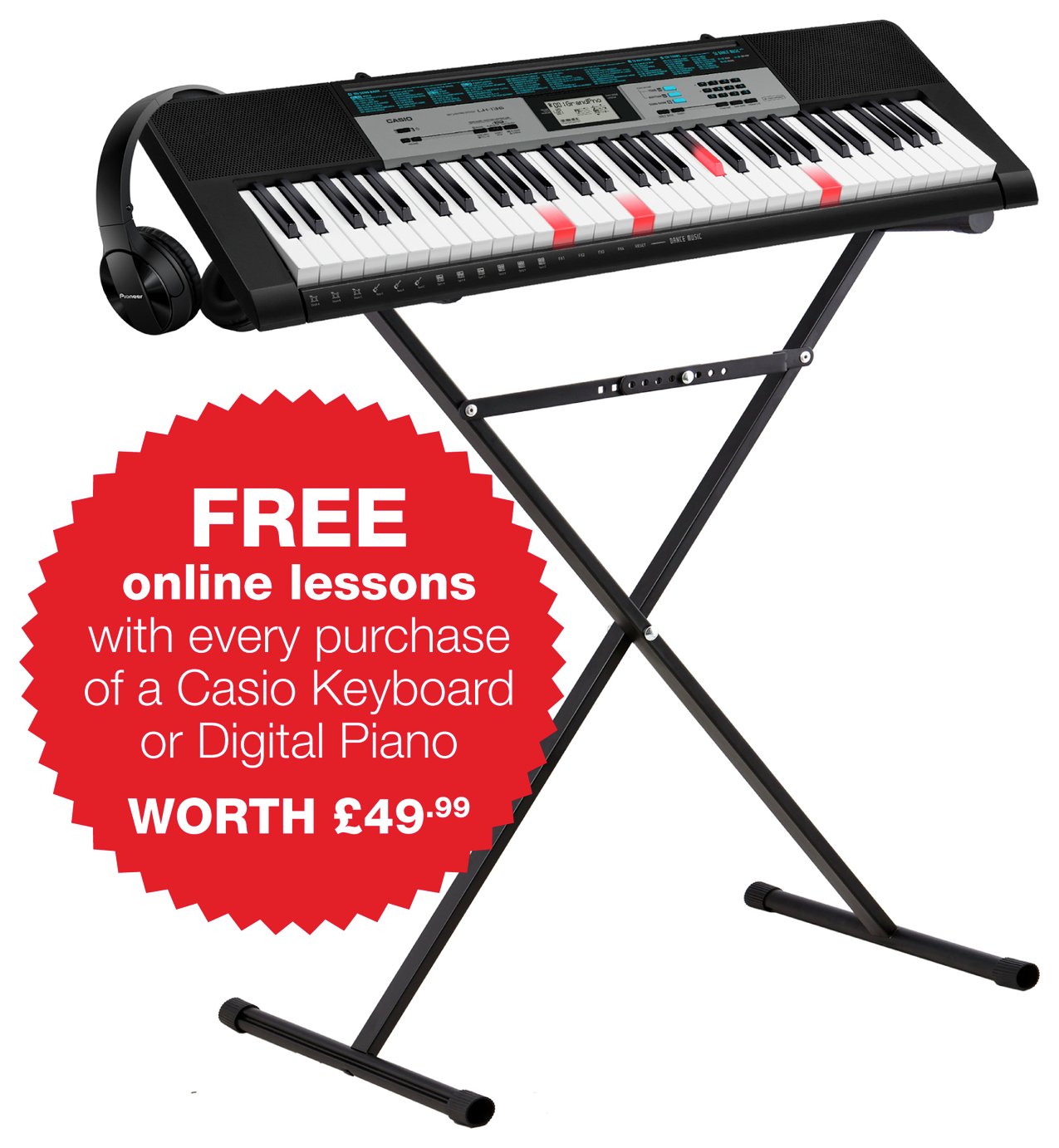 argos casio keyboard free online lessons