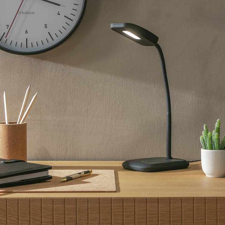 Argos Home Silby Soft Touch LED Desk Lamp - Black 0