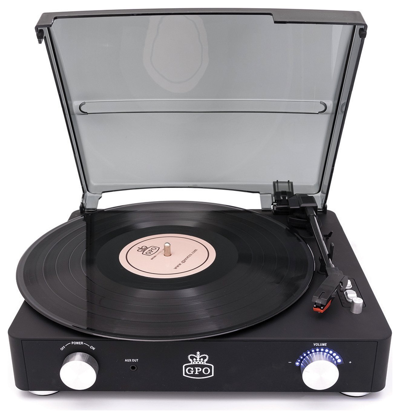 GPO Stylo II Record Player - Black