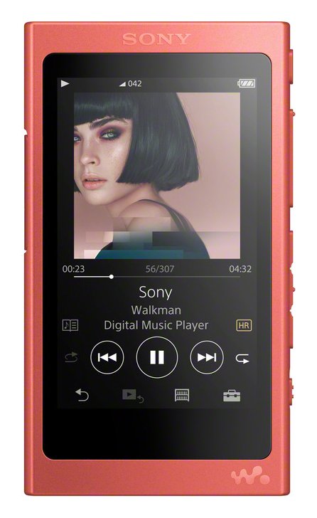 Sony NWA45RCEW Hi-Res Walkman 16GB MP3 Player - Red