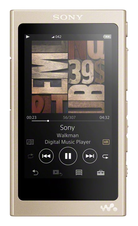 Sony NWA45NCEW Hi-Res Walkman 16GB MP3 Player - Gold