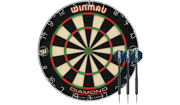 Buy Winmau Diamond Plus Bristle Dartboard and Darts Set Dartboards and dart cabinets Argos