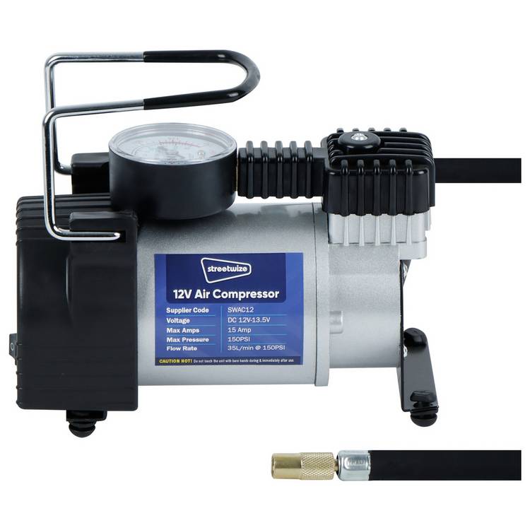 Streetwize 12V 150PSI Heavy Duty Air Compressor  0