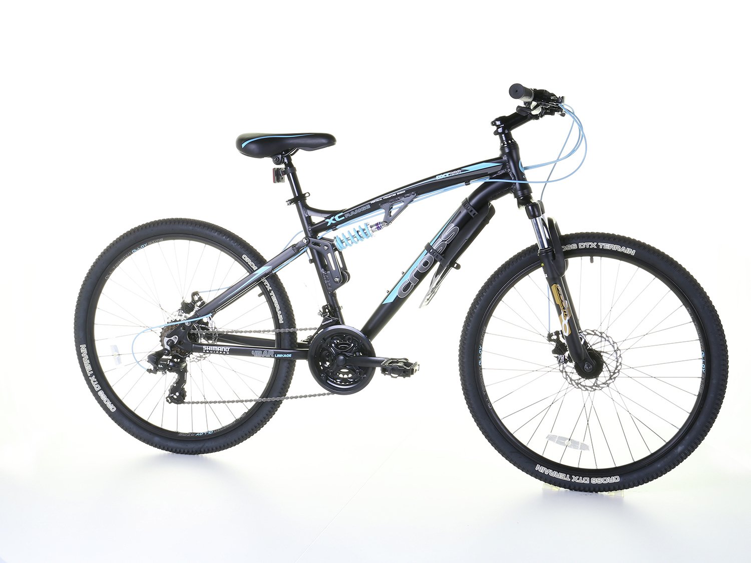 cross dxt700 26 inch dual suspension male mountain bike