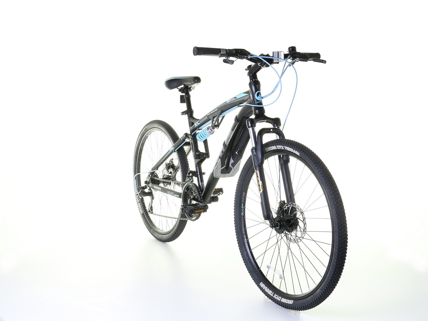 cross dxt700 26 inch dual suspension male mountain bike