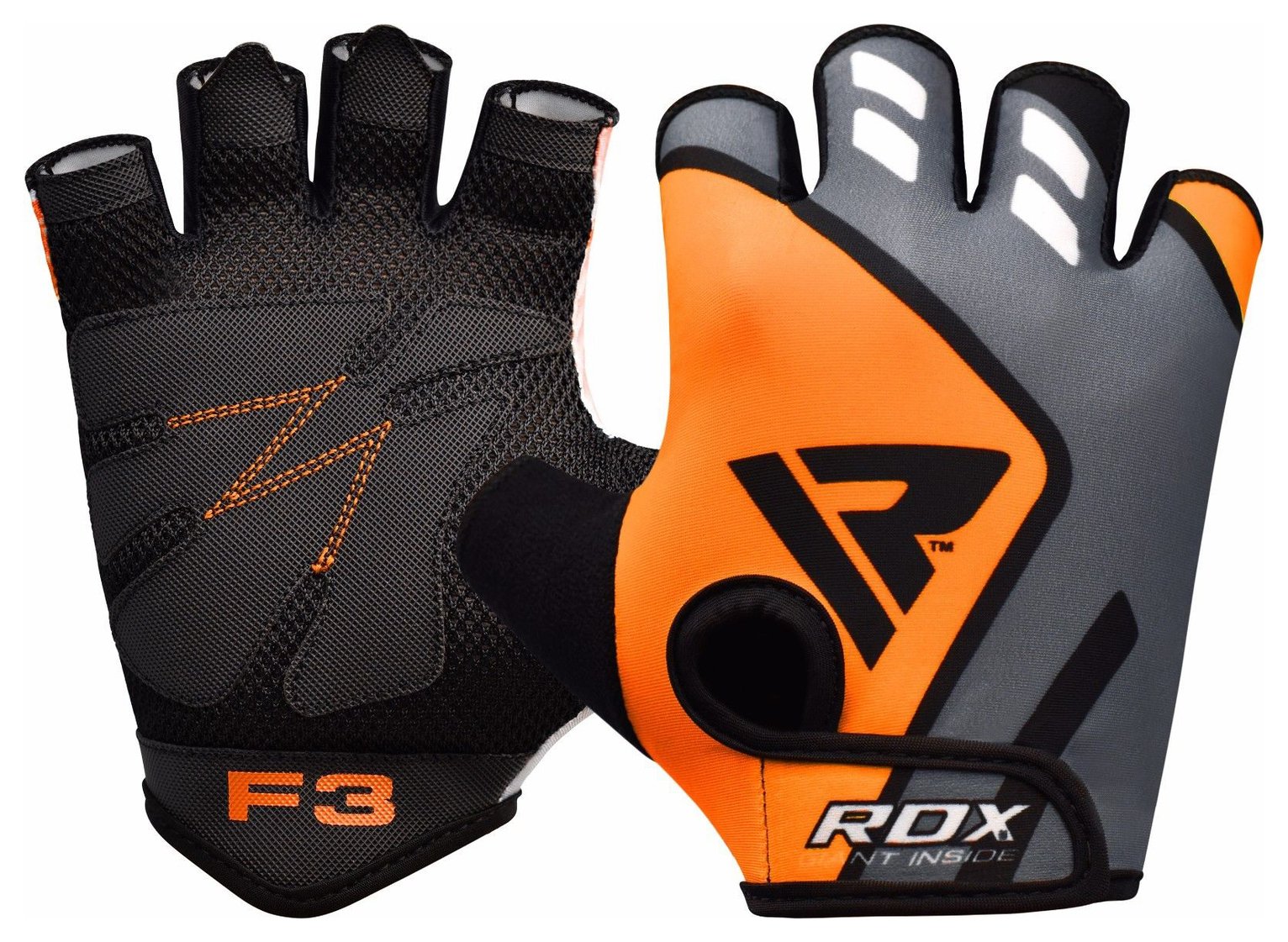 RDX Large/Extra Large Training Gym Gloves - Orange