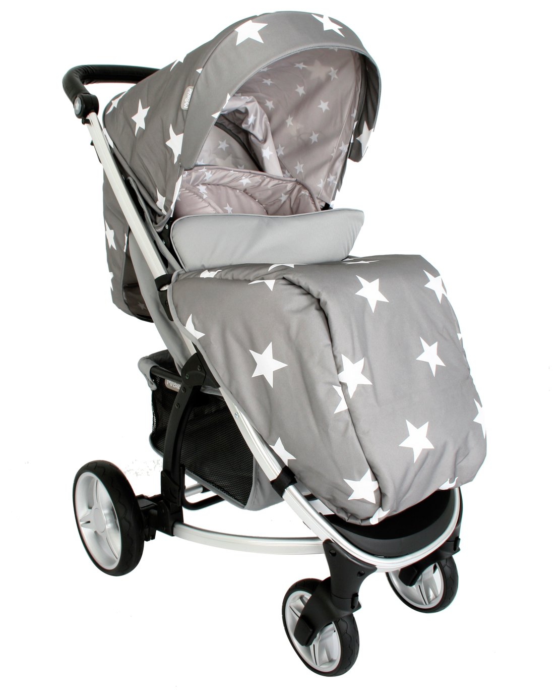 Billie faiers top pram grey