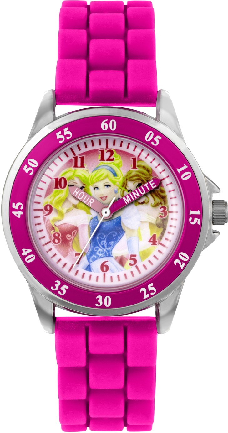 Disney Princess Kid's Pink Silicone Strap Watch