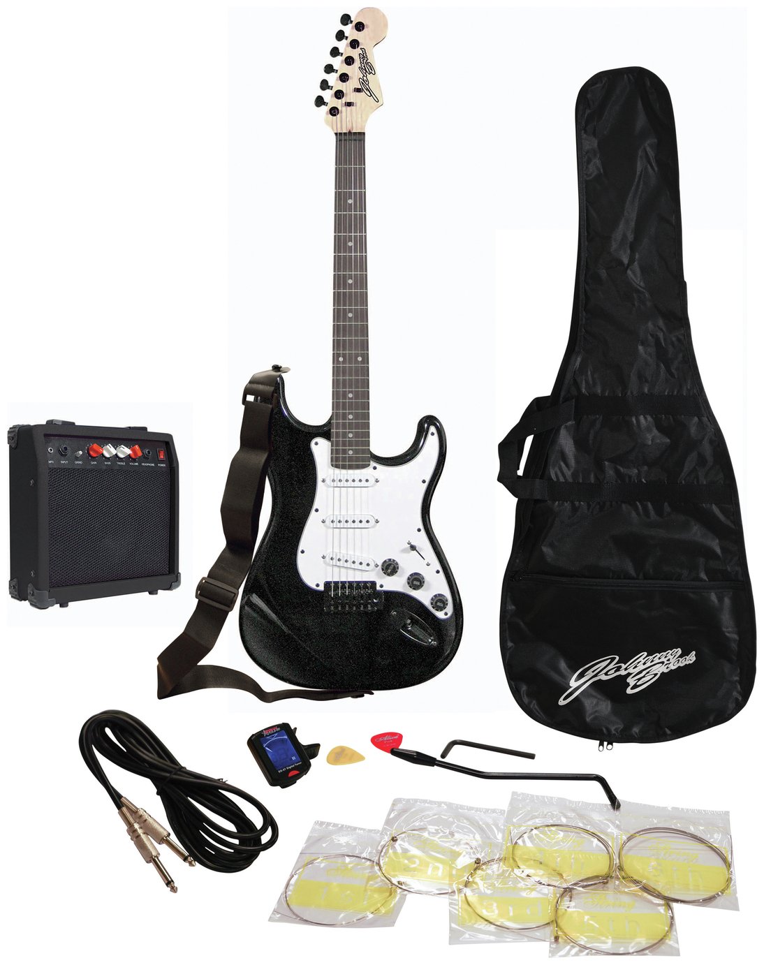 Johnny Brook Standard Guitar Kit with Amp - Black