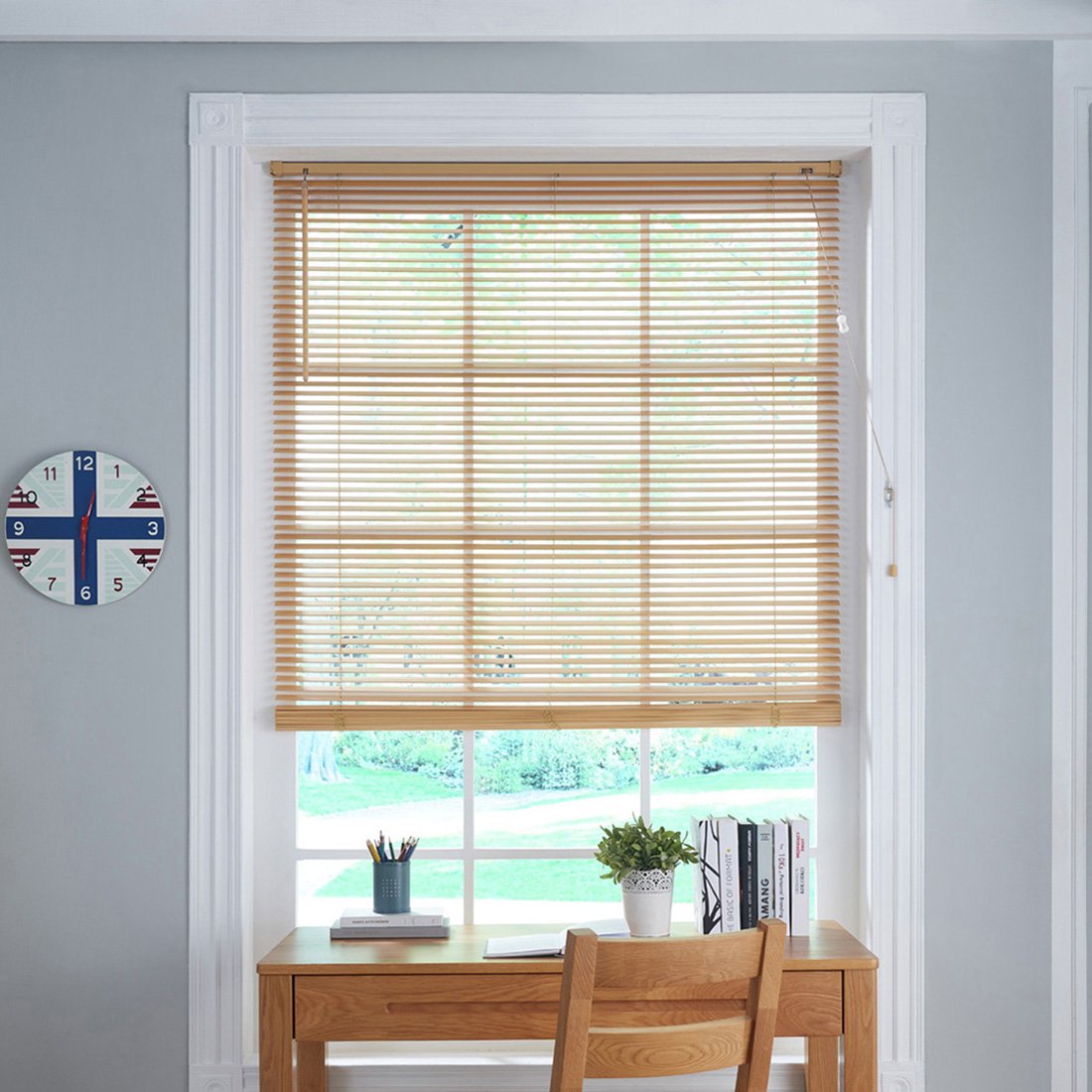 Little Black Book Basswood Natural Venetian Blind - 130cm