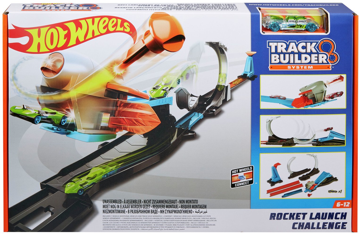 Hot Wheels Track Builder Rocket Launch Challenge Playset