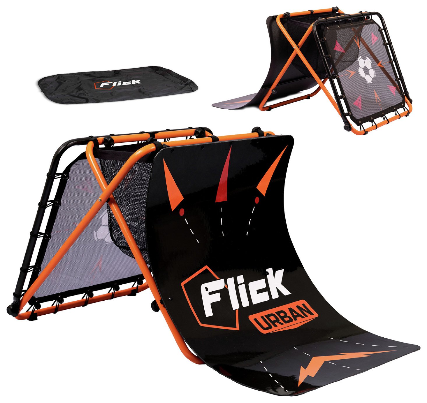 Football Flick Urban Skills Training Rebounder and Net