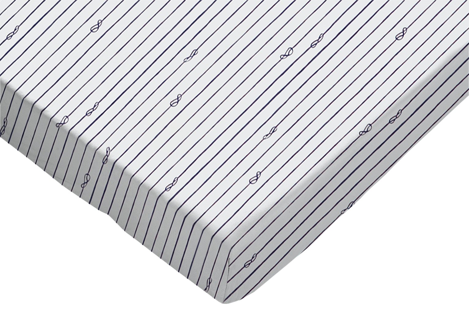 Argos Home Blue Knotted Rope Fitted Sheet - Double