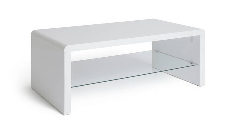 White gloss on sale side table