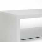 Buy Habitat Sleigh 1 Shelf Coffee Table - White Gloss | Coffee tables ...