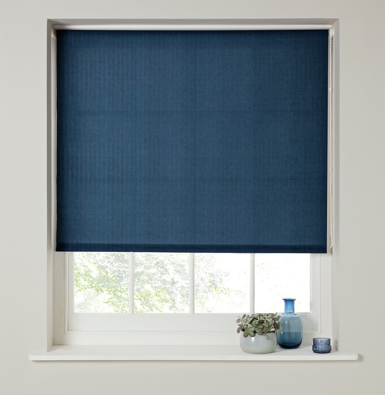 Argos Home Twill Blackout Roller Blind - 6ft - Navy