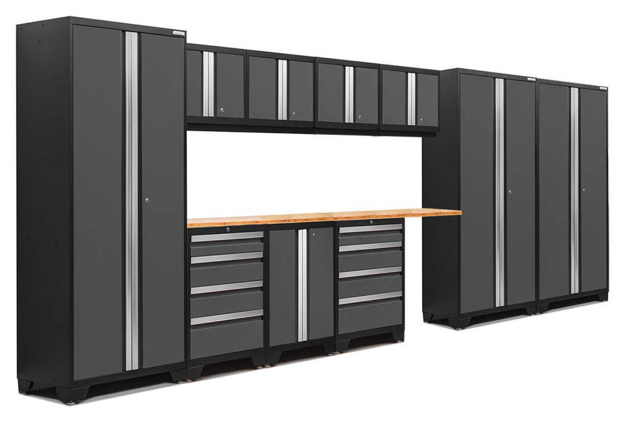 Bold 3.0 Grey 12 piece Garage Cabinet Set