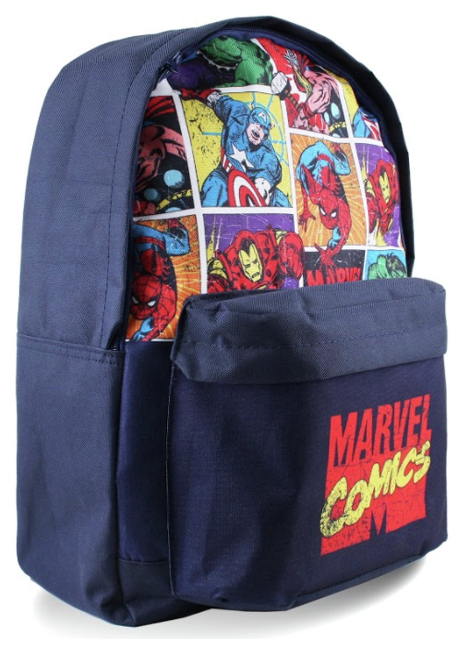 Marvel Character Squares Backpack - Navy
