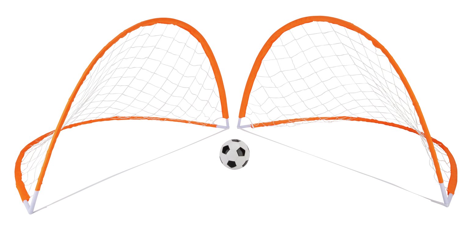 Opti Ball, Pump and 5 x 3ft Flexi Football Goal - Set of 2