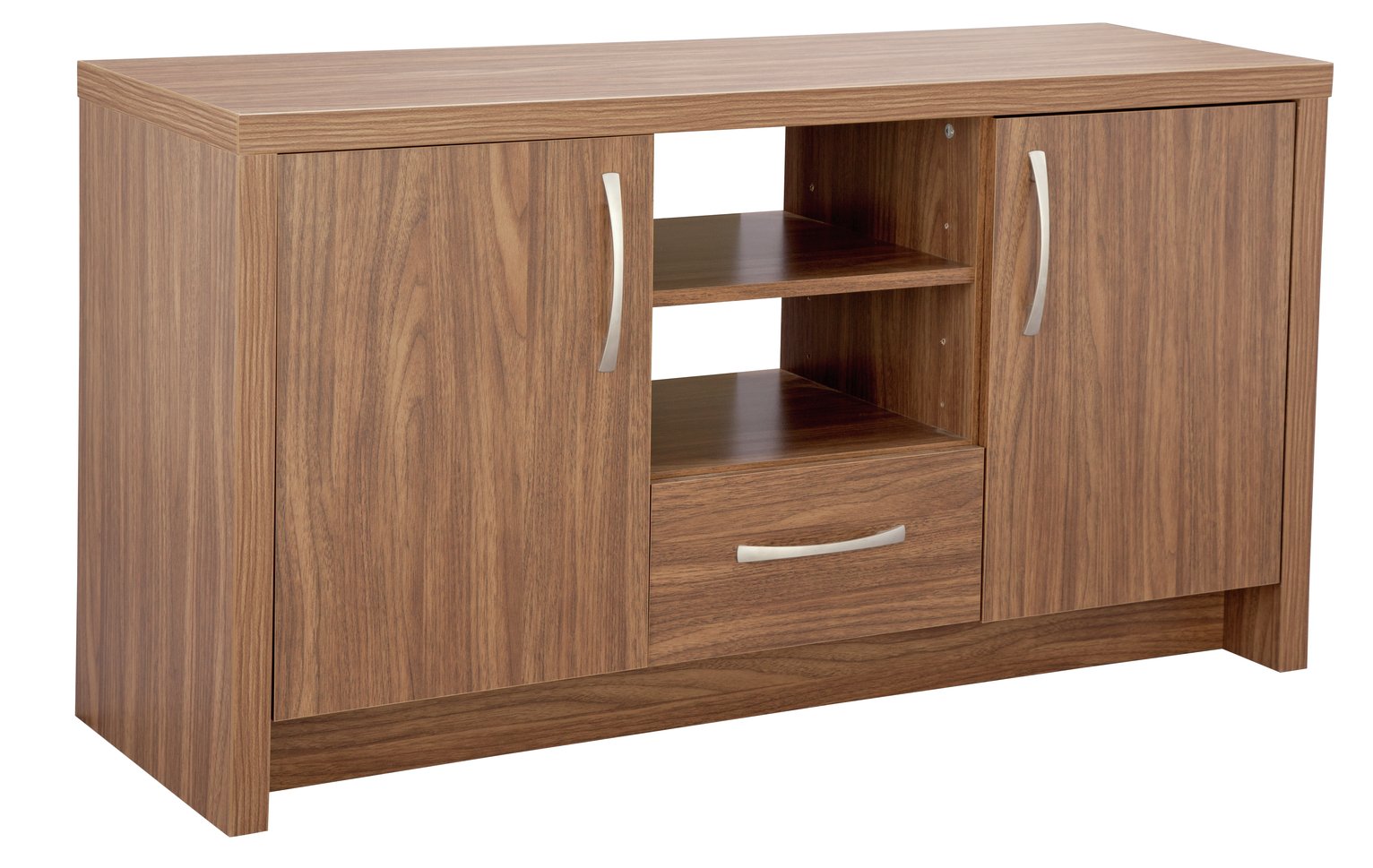 Argos Home Venice 2 Door TV & Sideboard Unit - Walnut Effect