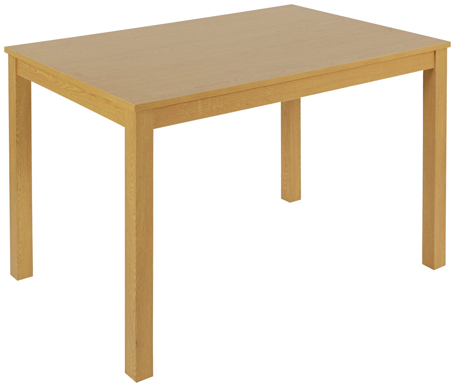 Argos Home Wood Effect 4 Seater Dining Table - Oak Effect