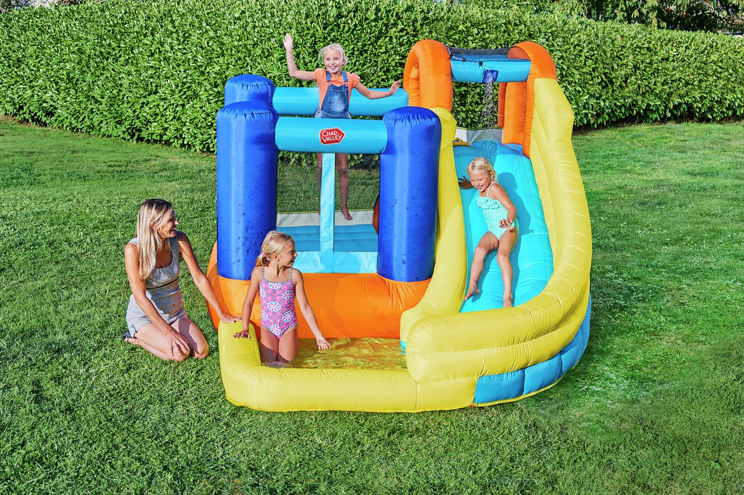 Chad Valley 9.5ft Inflatable Funhouse with Pool and Slide Review