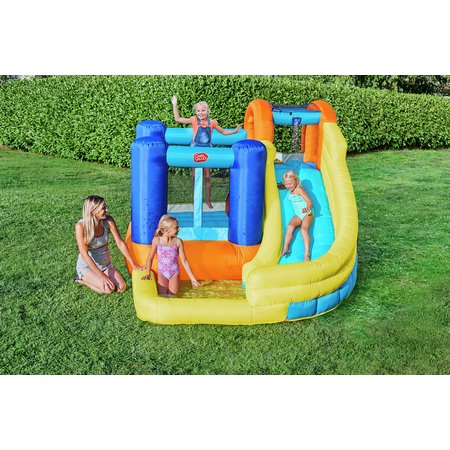 Chad Valley 9.5ft Inflatable Funhouse with Pool and Slide