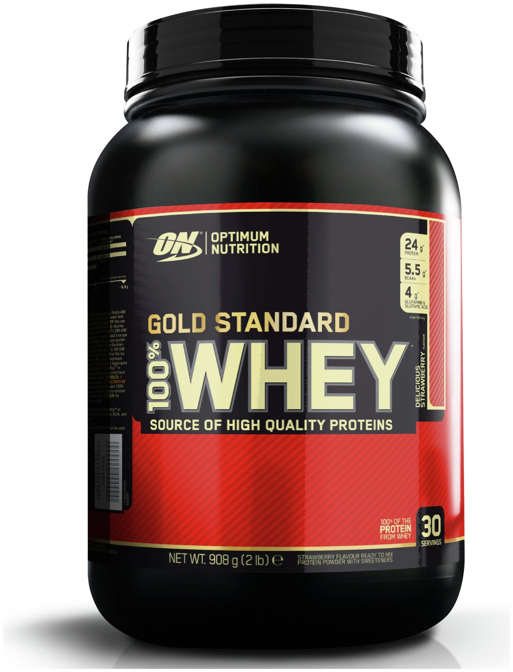 Optimum Nutrition 100% Gold Standard Whey Strawberry 908g