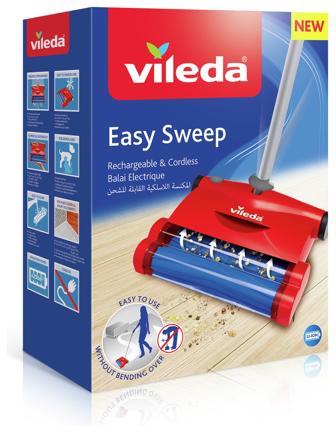 Vileda Easy Sweep Rechargeable Cordless Carpet Sweeper Review