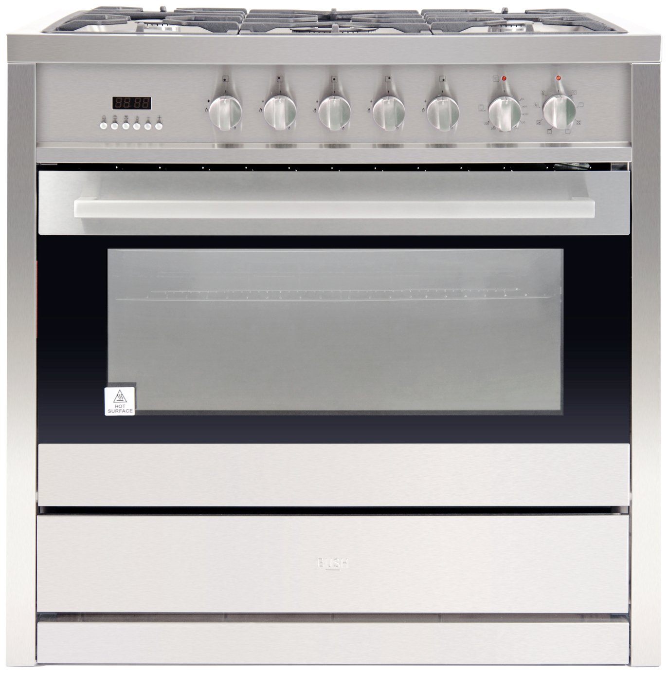 Bush BRCNB90SPSS 90cm Dual Fuel Range Cooker - S/ Steel