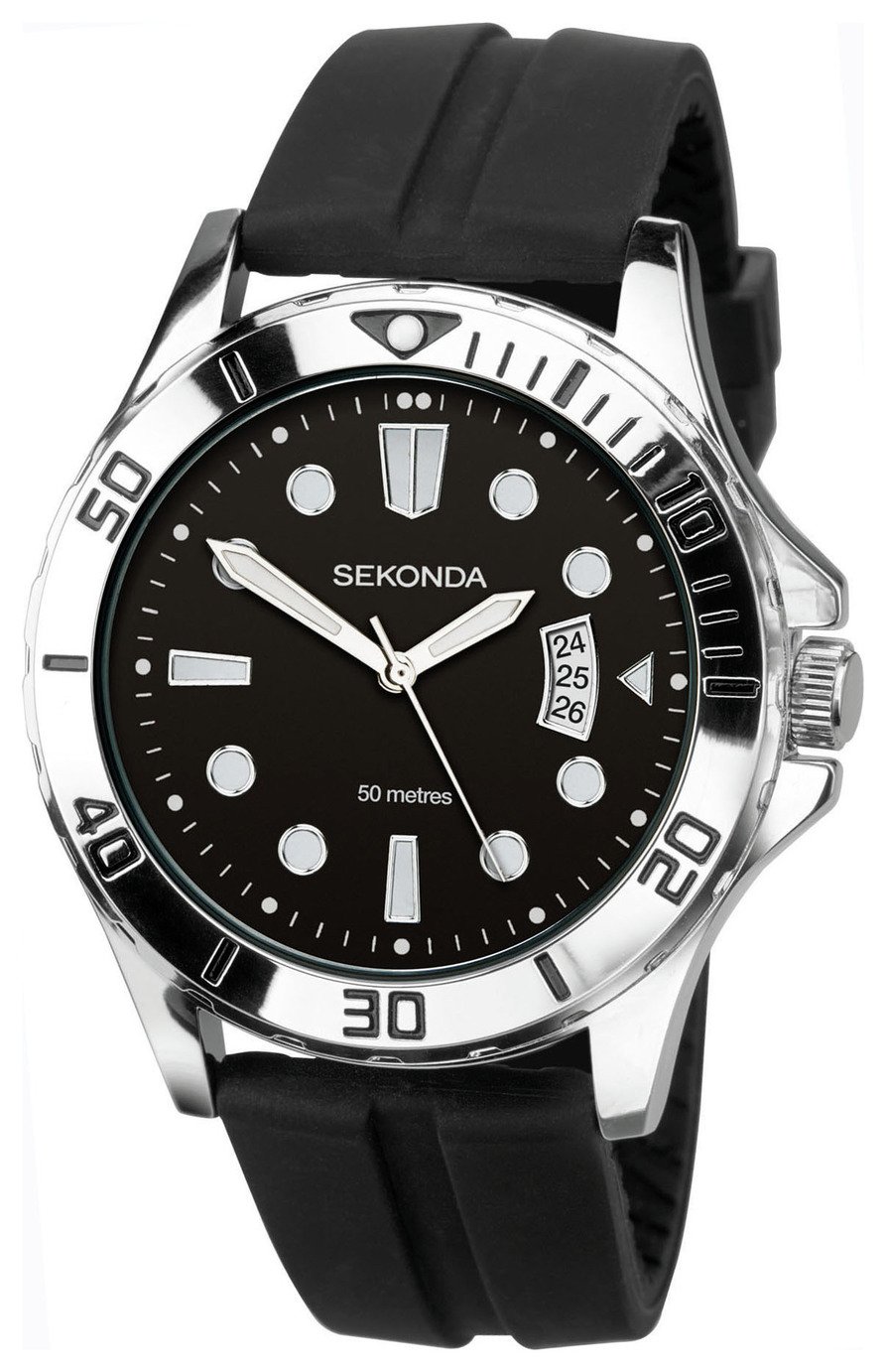 Sekonda Men's Black Silicone Strap Sports Watch Review