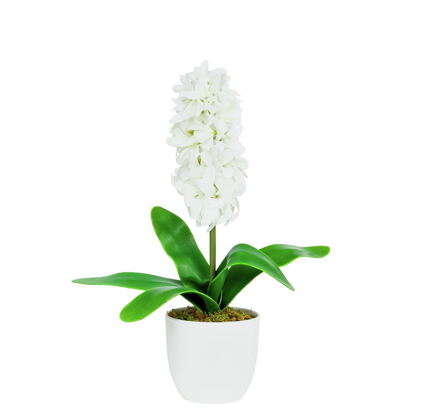 Hyacinth Artifical Flower Arrangement - White